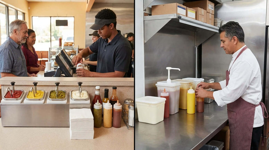 Front-of-House vs. Back-of-House: A Guide to Your Condiment Station Setup