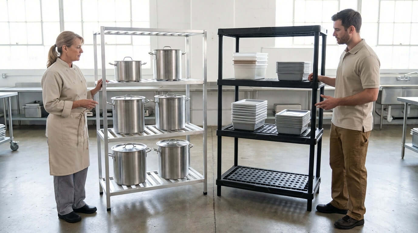 Aluminum vs. Plastic Dunnage Racks: Which is Right for Your Business?