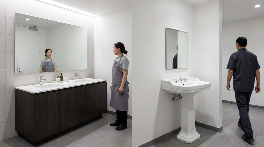Vanity vs. Pedestal Sinks: Which is Right for Your Business?