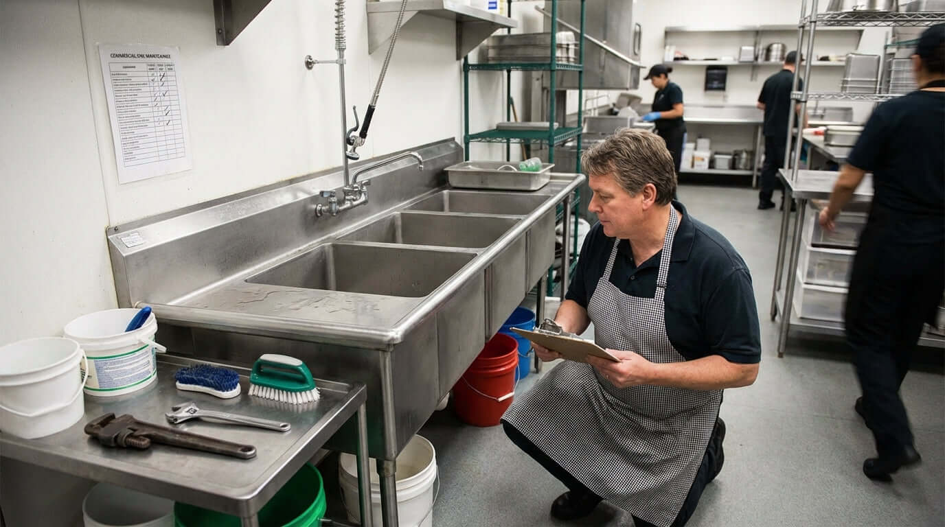 Beyond the Brace: A Complete Checklist for Commercial Sink Maintenance