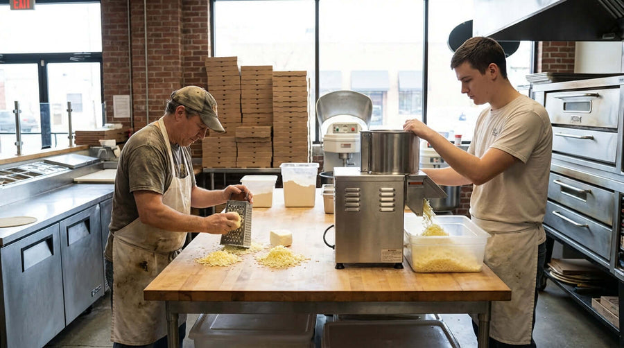 Manual Grating vs. Electric Shredding: Why Your Pizzeria Needs a Professional Upgrade