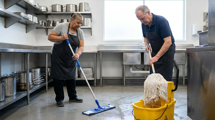 Microfiber vs. Cotton: The Great Debate for Commercial Kitchen Floors