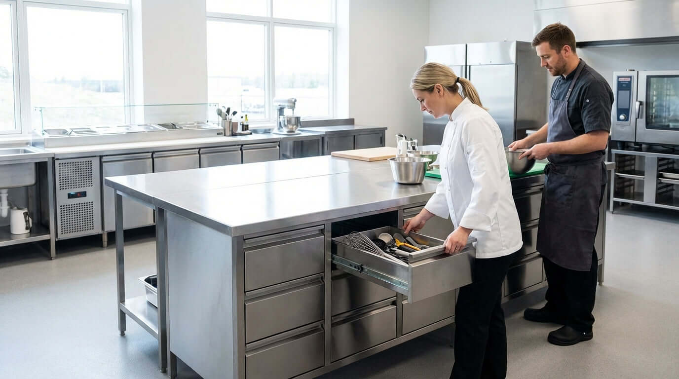 The Unseen ROI: How Upgrading to Worktable Drawers Boosts Kitchen Productivity and Safety