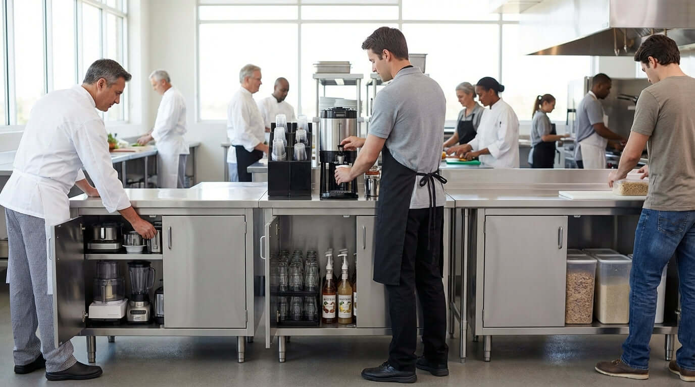 Beyond Prep: 3 Creative Uses for Enclosed Base Cabinets in Your Restaurant