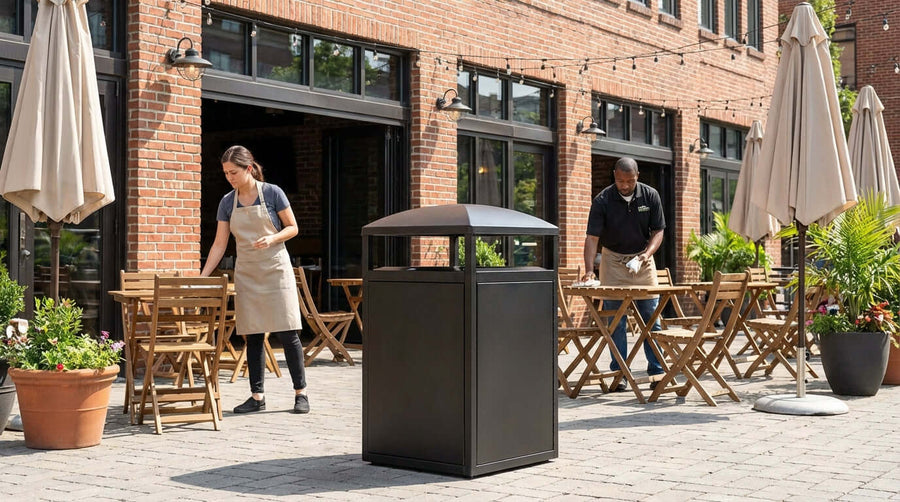 5 Ways the Right Outdoor Waste Container Can Boost Your Restaurants Curb Appeal