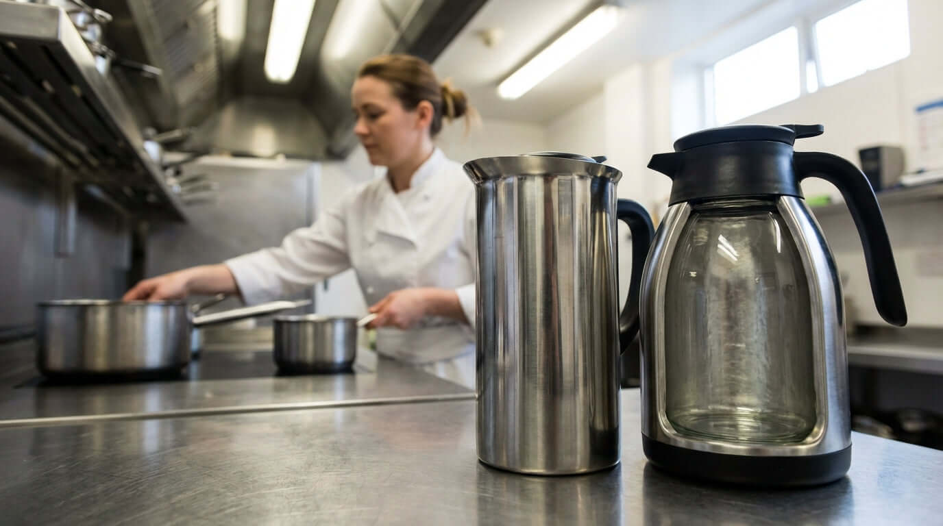 Stainless Steel vs. Glass-Lined Carafes: Which is Best for Your Business?