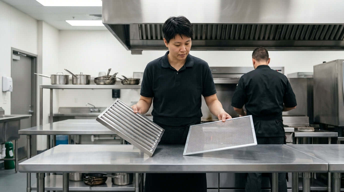 Baffle vs. Mesh: Choosing the Right Grease Filter for Your Restaurant