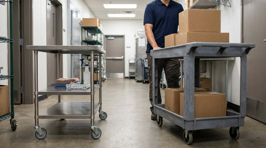 Stainless Steel vs. Plastic Utility Carts: Which Material is Best for You?