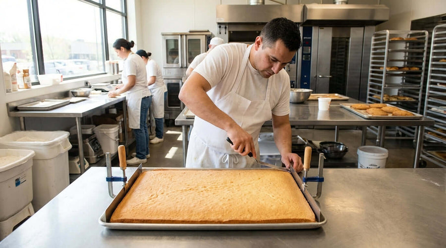 Pro Bakers Secret: Achieving Perfectly Straight Edges on Sheet Cakes