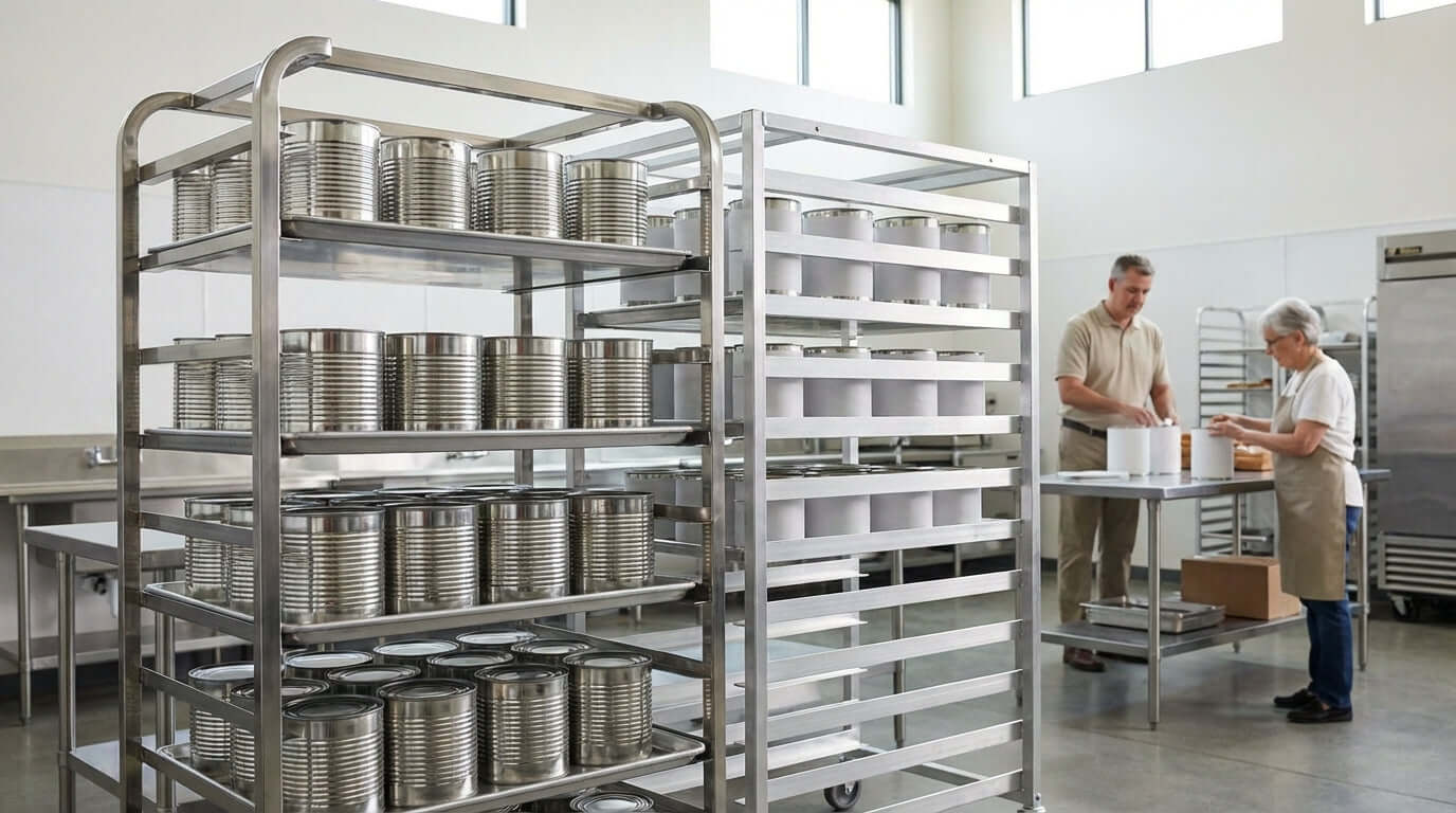 The Ultimate Can Rack Buying Guide: Aluminum vs. Stainless Steel