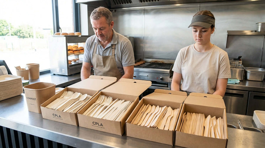 The Switch to Compostable: CPLA vs. Wooden Cutlery for Your Business