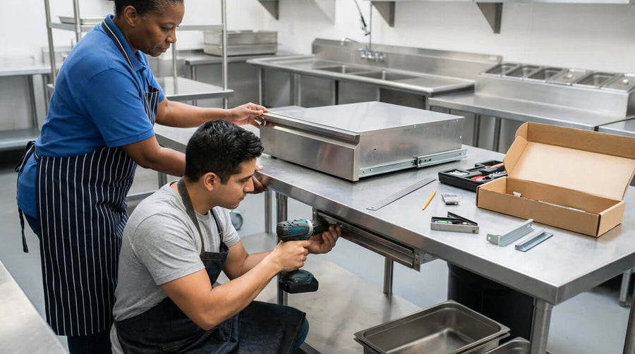 A Simple Guide: How to Install Add-On Drawers to Your Commercial Worktable