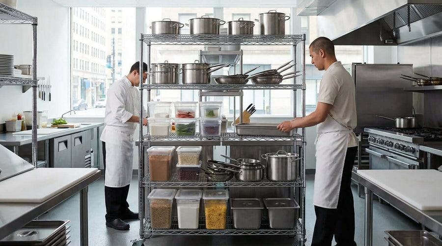 The Ultimate Guide to Organizing Your Commercial Kitchen with Chrome Wire Shelving