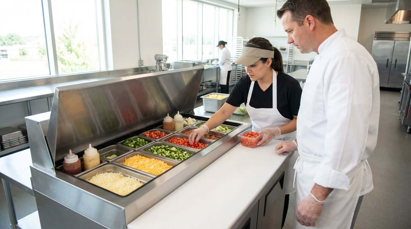 Maximizing Food Safety: Key Features to Look for in an NSF Topping Rail