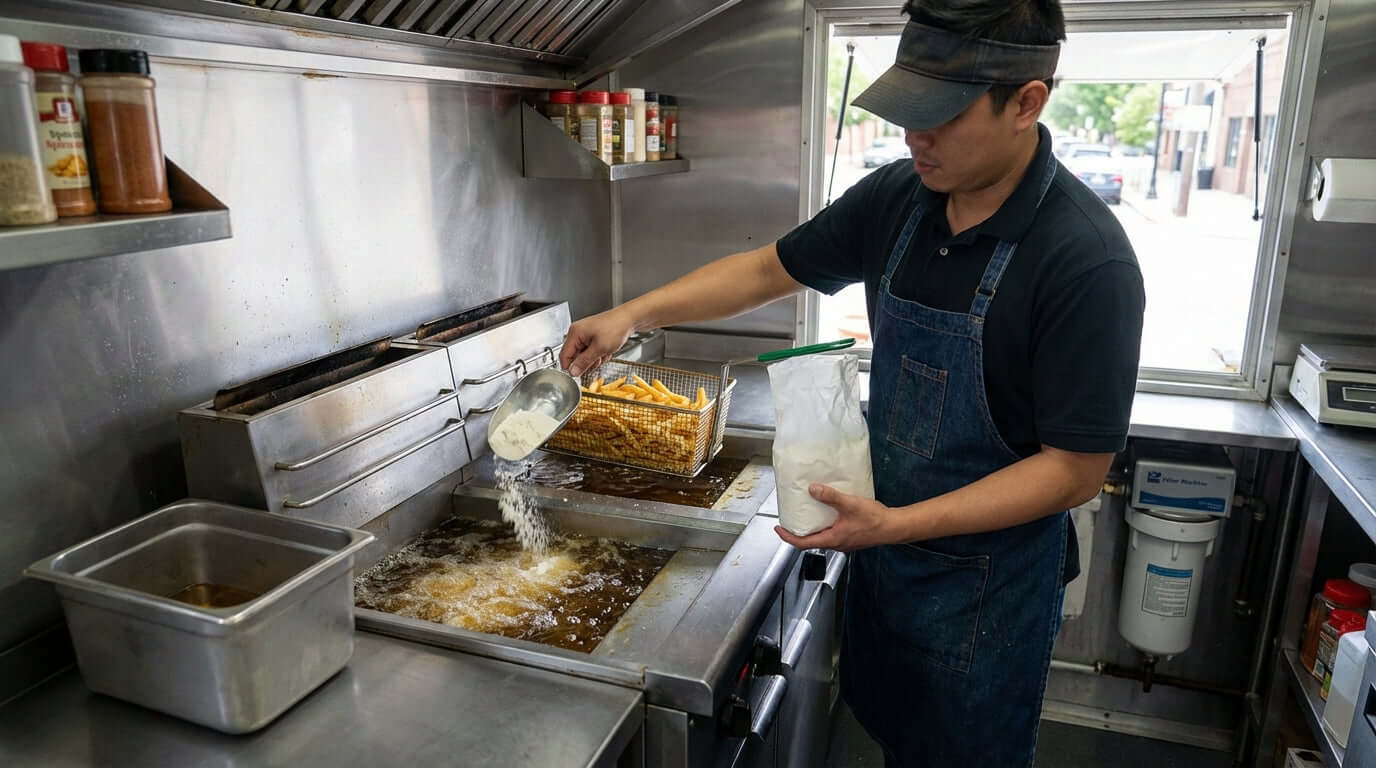 The Science of Frying: How Stabilizers and Filter Powders Combat Oil Degradation