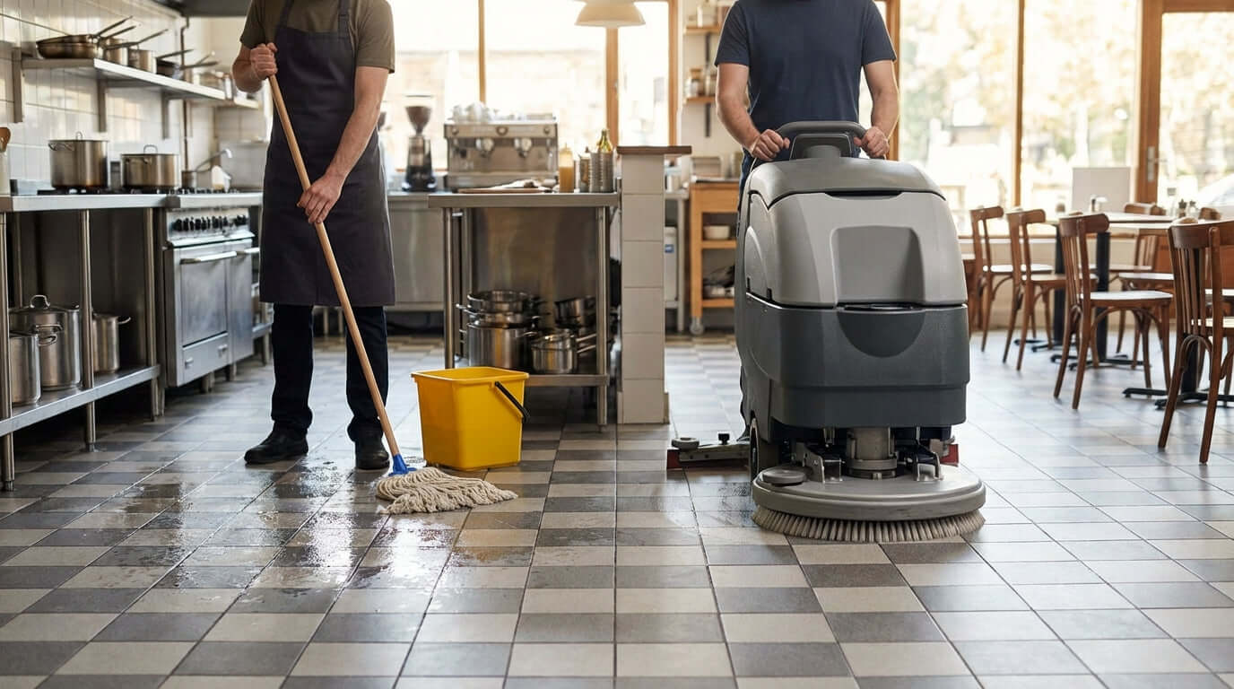 Mops vs. Auto Scrubbers: Upgrading Your Retail Floor Maintenance