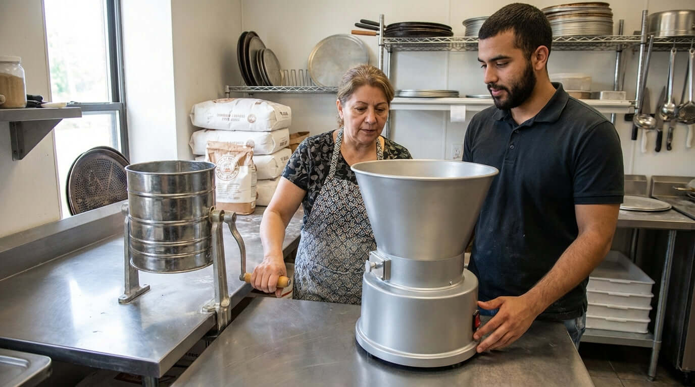 Hand Crank vs. Electric: Choosing the Right Commercial Flour Sifter