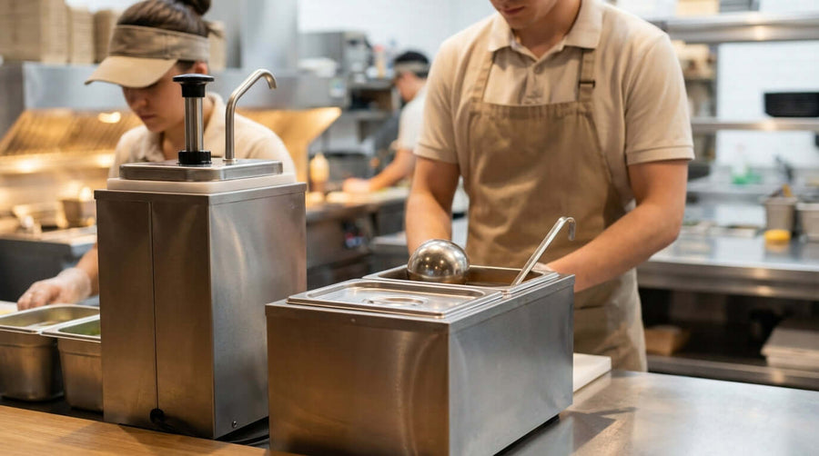 Pump vs. Ladle: Which Topping Warmer is Best for Your Business?