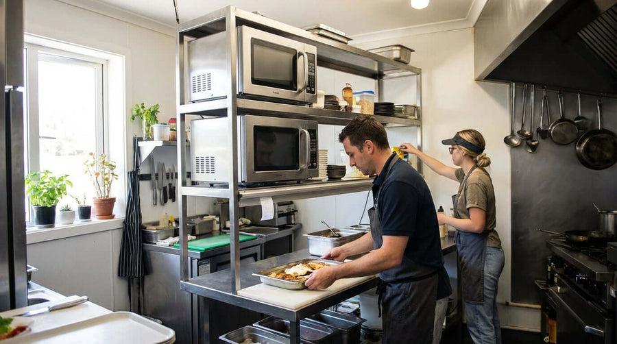 5 Space-Saving Hacks for Your Commercial Kitchen Using Microwave Shelves