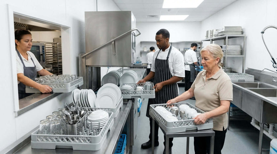 5 Tips for a More Efficient Warewashing Station Using Dish Racks