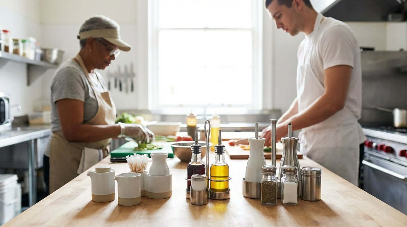 First Impressions: Elevating Your Tabletop with Stylish Condiment Caddies & Cruets