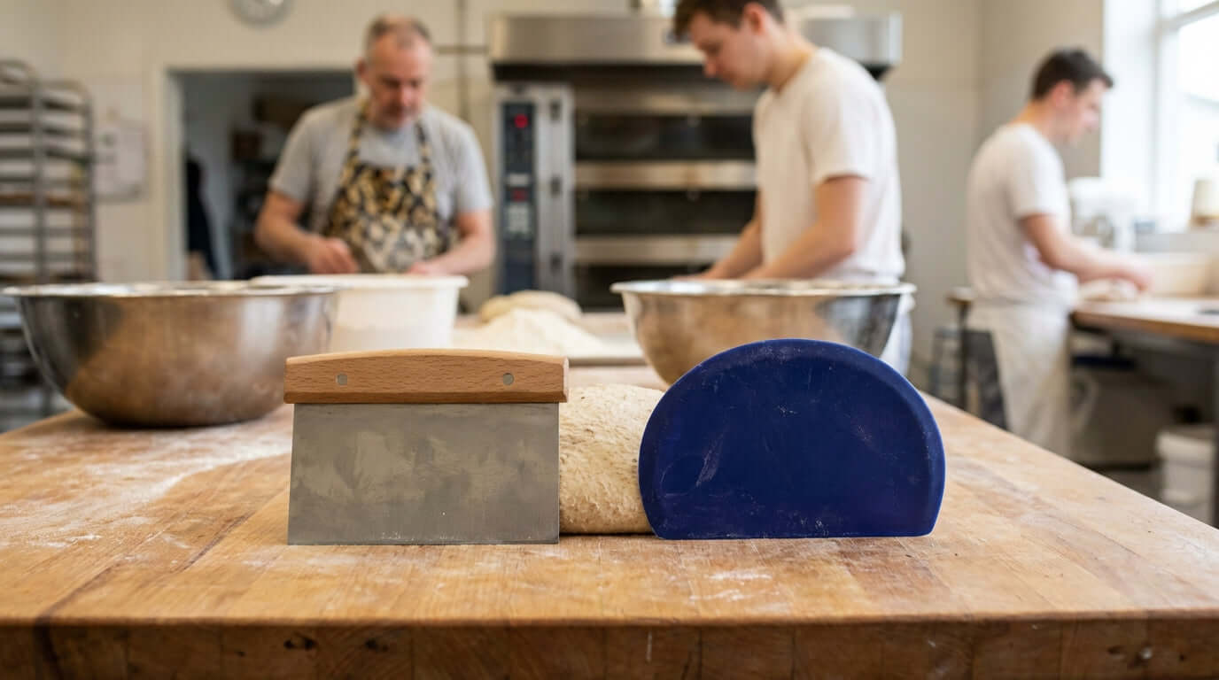 Metal vs. Plastic: How to Choose the Right Dough Scraper for Your Bakery