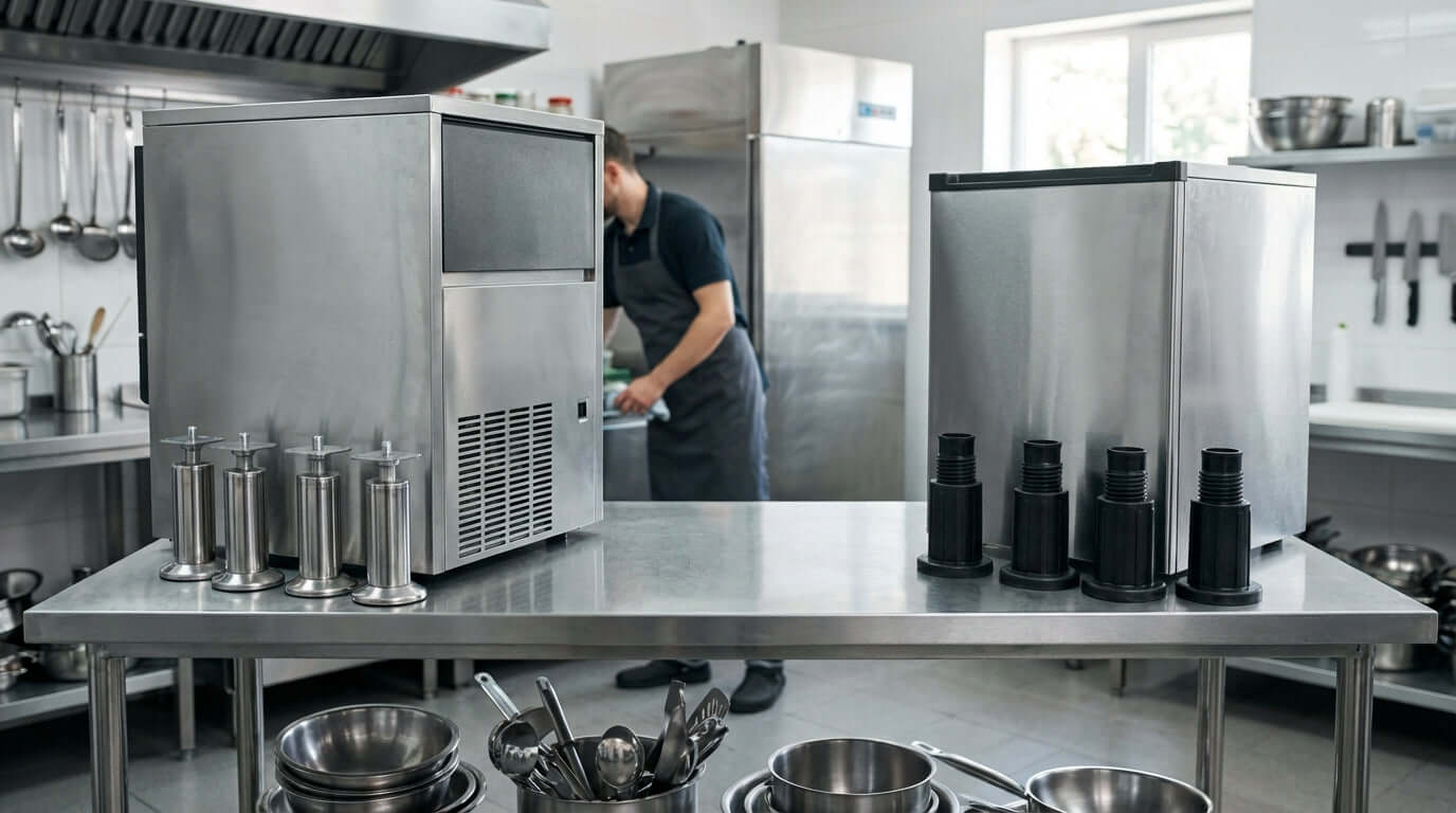 Stainless Steel vs. Plastic: Choosing the Right Legs for Your Ice Machine