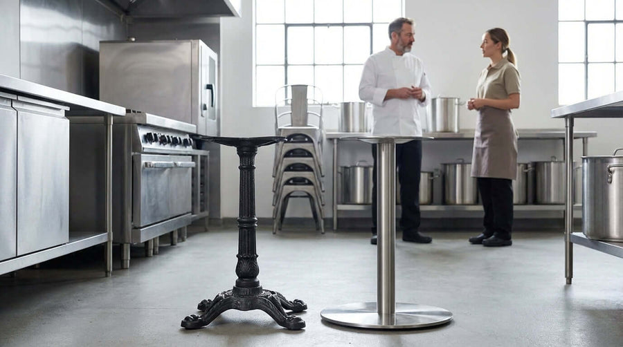 Cast Iron vs. Stainless Steel: Which Table Base is Right for You?