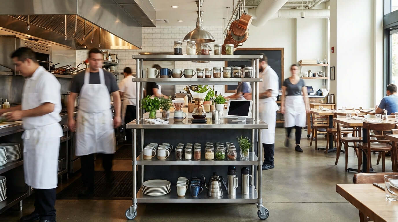 Beyond Bussing: 7 Creative Uses for Your Dining and Utility Carts
