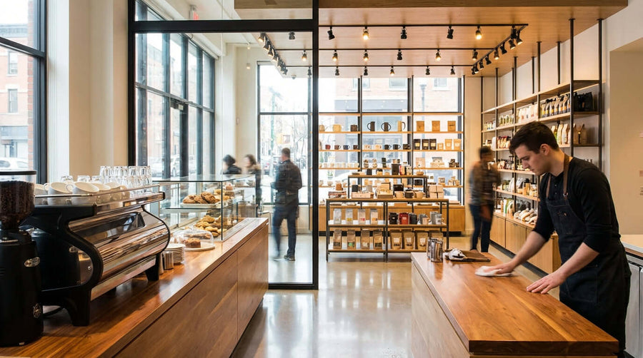 Beyond the Kitchen: Keeping Your Front-of-House and Retail Space Sparkling