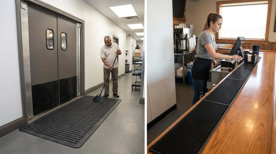 Service Mat vs. Rail Mat: Understanding the Difference and Why You Need Both