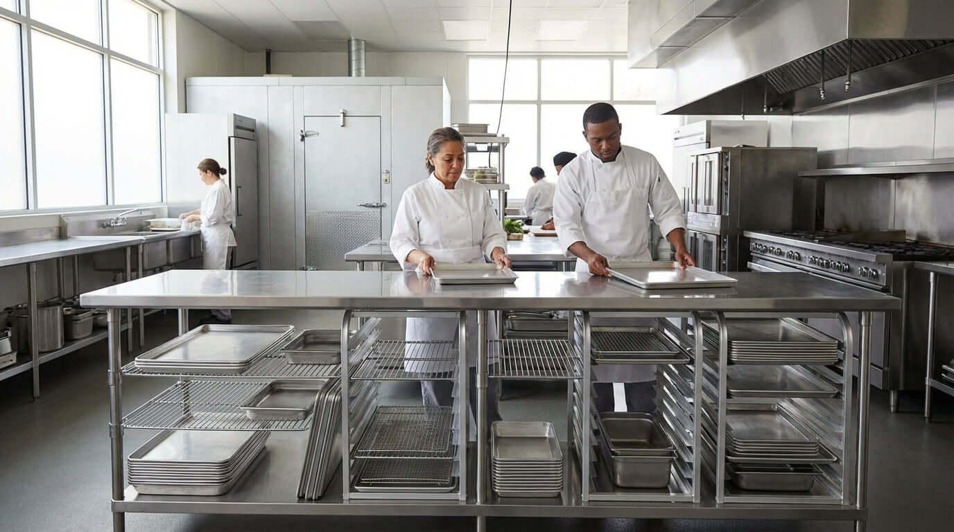 Maximizing Your Commercial Kitchen Space with Under-Counter & Half-Height Racks