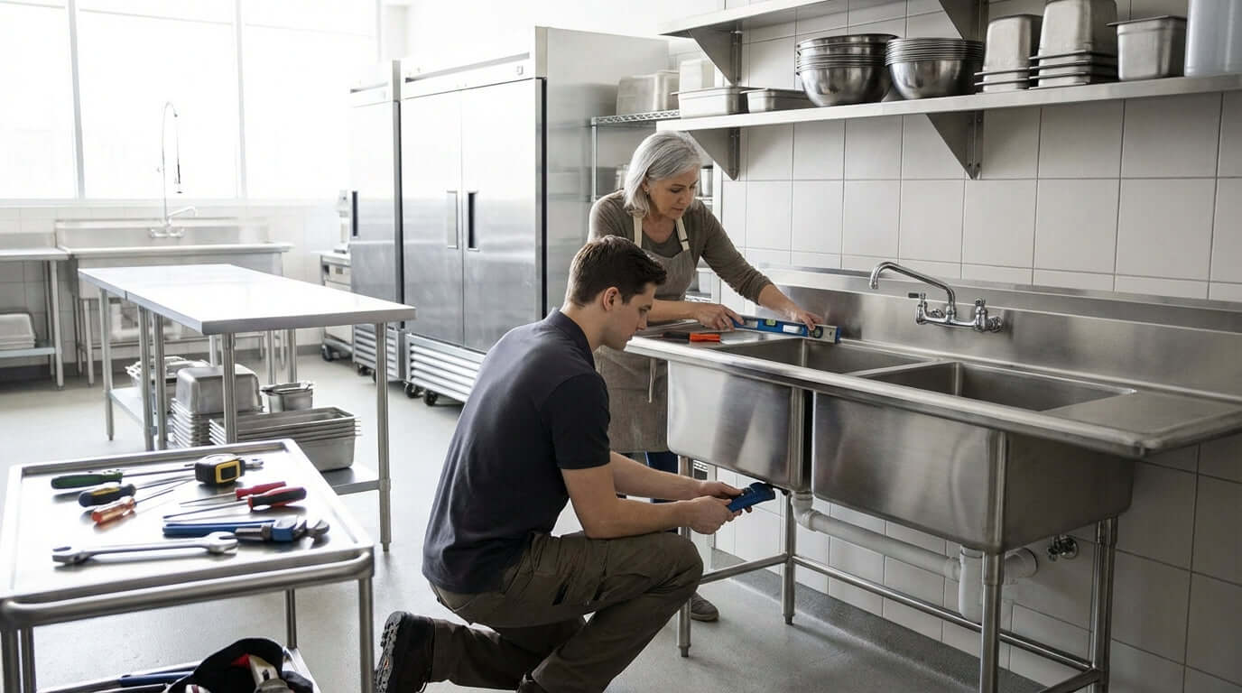 A Step-by-Step Guide to Installing Your New Two-Compartment Commercial Sink