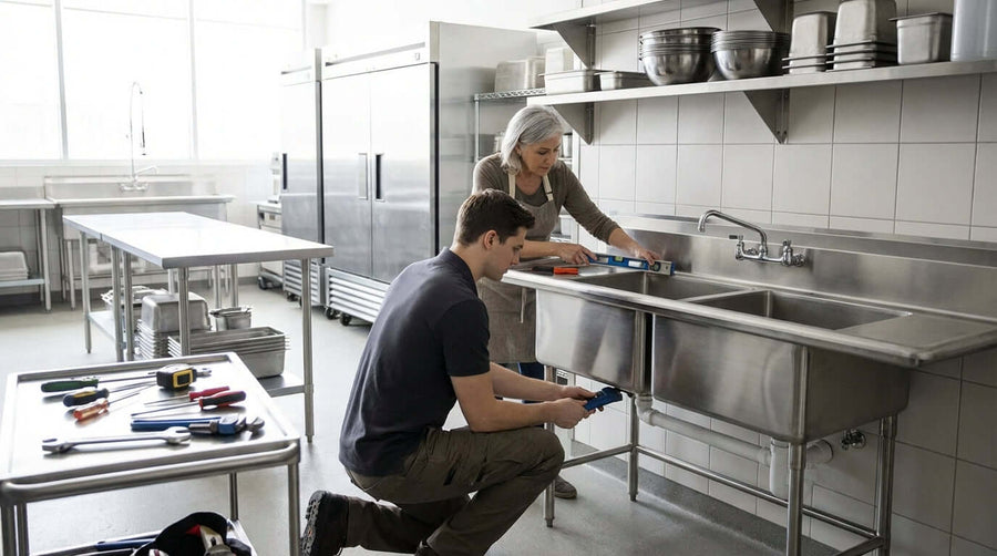 A Step-by-Step Guide to Installing Your New Two-Compartment Commercial Sink