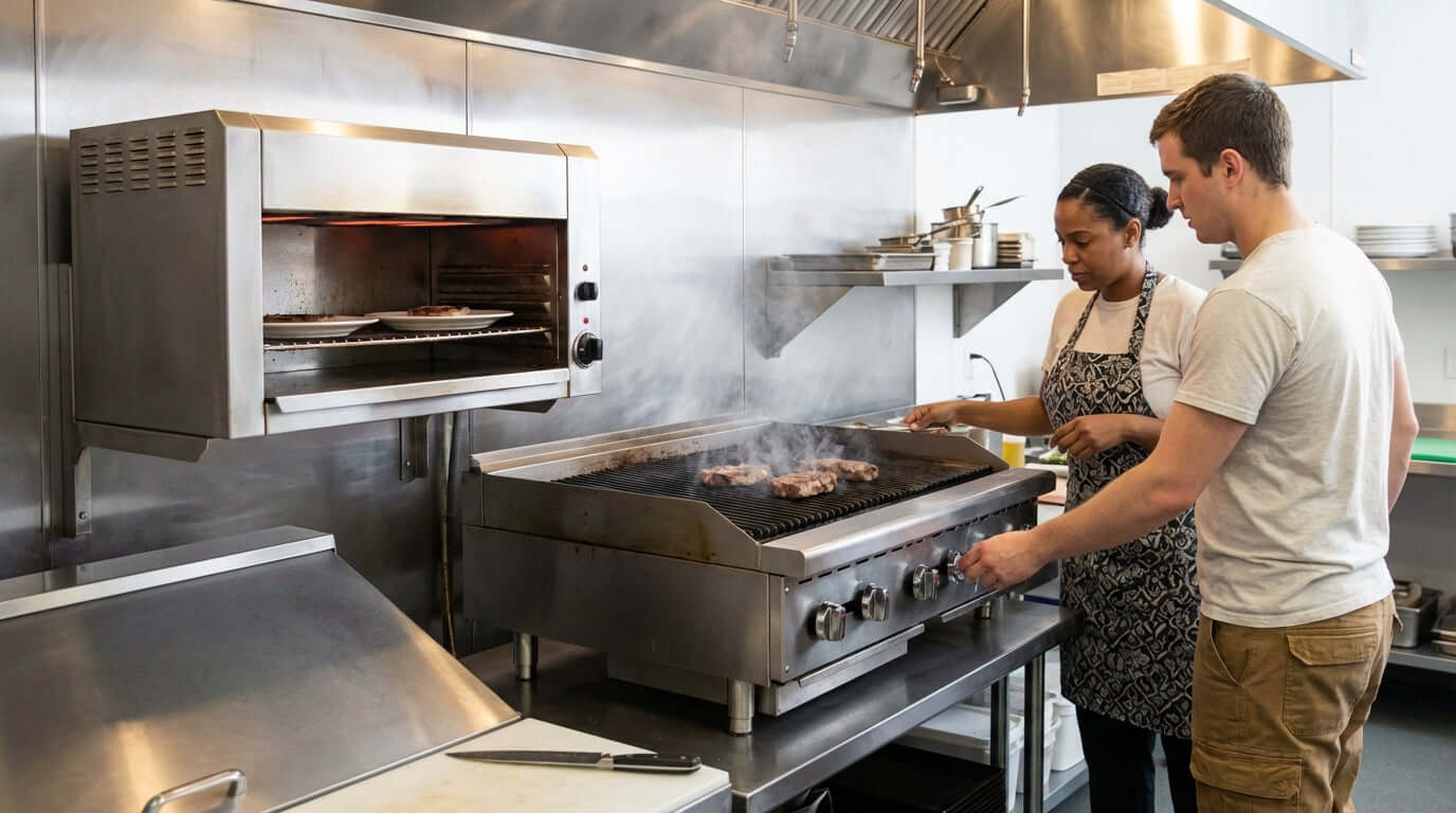 Salamander vs. Charbroiler: Understanding Key Differences for Your Menu