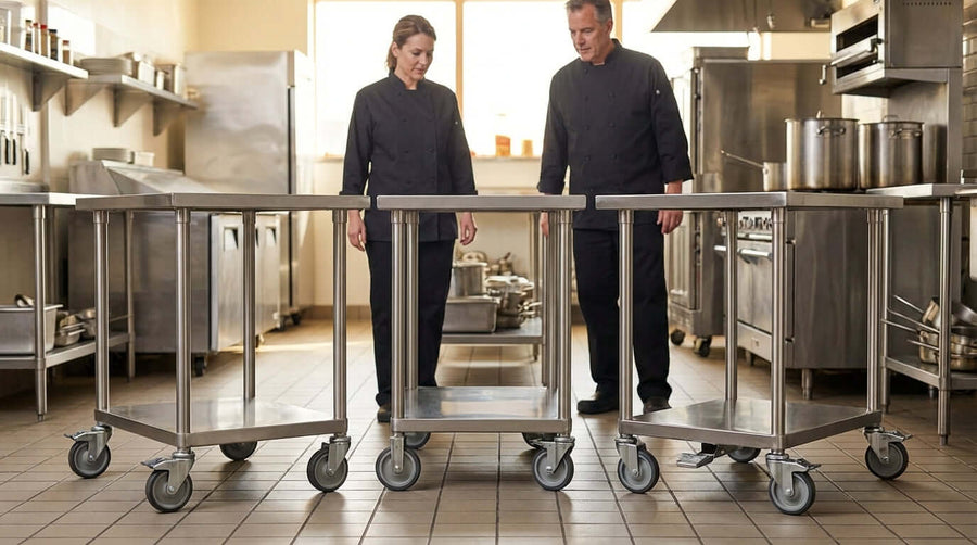 Rotatives vs. rigides vs. roulettes verrouillables : ce dont votre restaurant a besoin et pourquoi