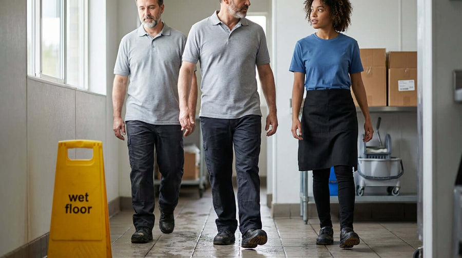 Slips, Trips, and Falls: How to Choose the Right Non-Slip Shoes for Your Staff