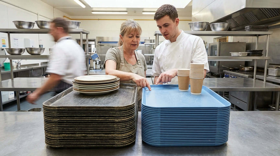 Fiberglass vs. Plastic: Choosing the Right Material for Your Food Service Trays