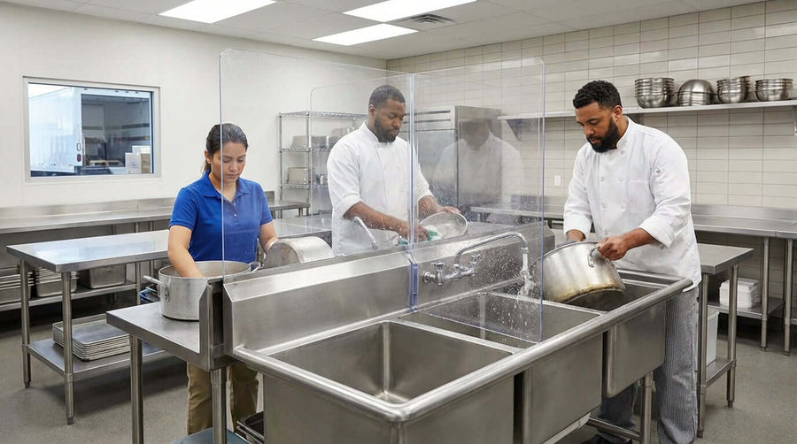 5 Overlooked Reasons Your Commercial Kitchen Needs Pot Sink Splash Guards