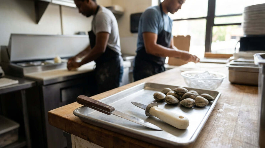 Boston vs. New Haven: Choosing the Right Clam Knife for Your Raw Bar
