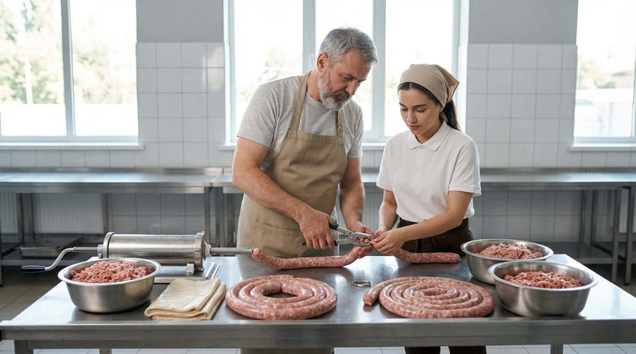 Maîtriser la fabrication de saucisses : le rôle essentiel des pinces à anneaux de cochon