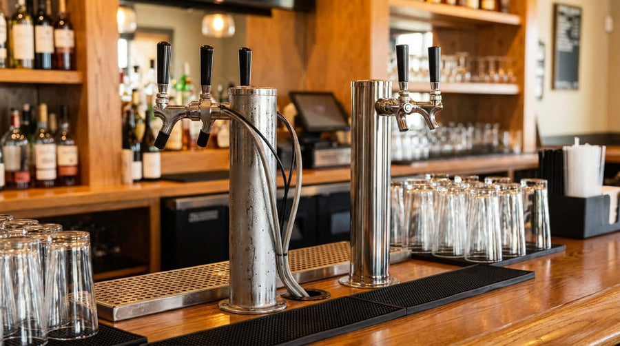 Air-Cooled vs. Glycol-Cooled: Choosing the Right Kegerator Tap Tower for Your Bar