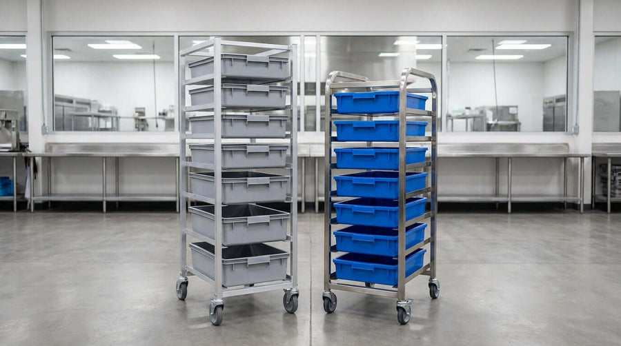 Aluminum vs. Stainless Steel: Which Lug Rack is Right for Your Business?