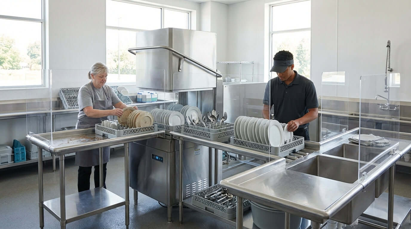 Warewashing Workflow: How Splash Guards Create a More Efficient Kitchen