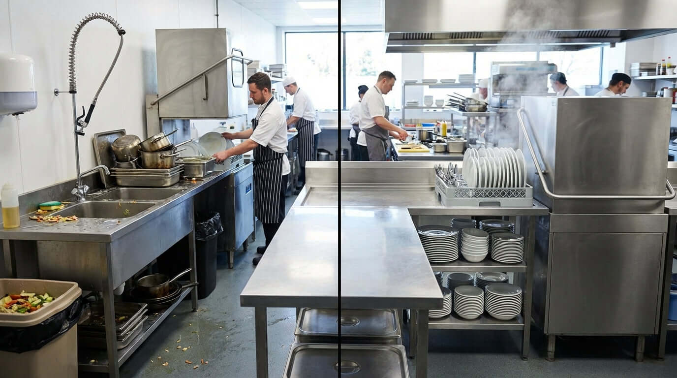 Soiled vs. Clean Dishtables: Understanding the Key Differences for a Sanitary Kitchen