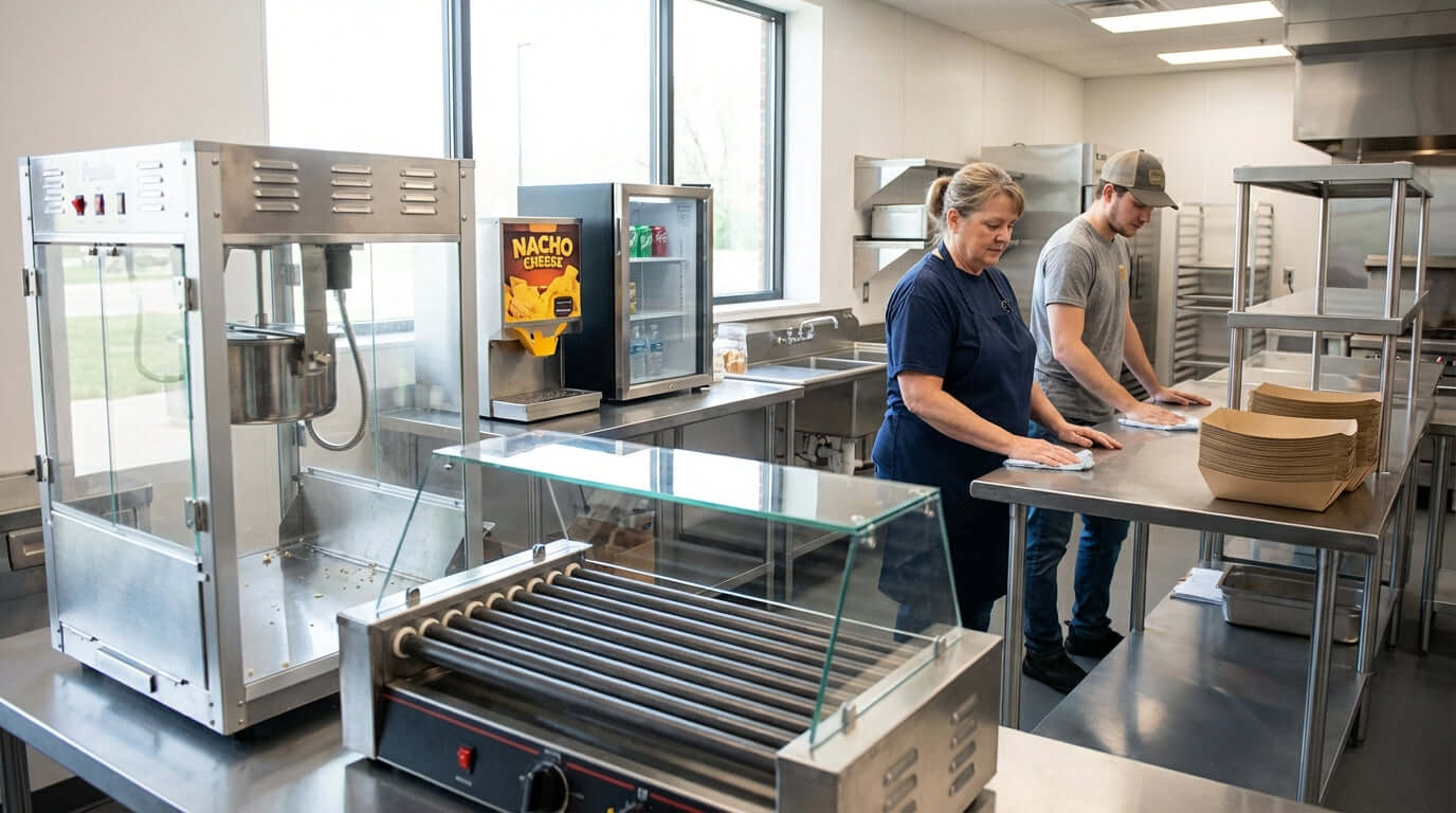 Ouvrir un comptoir de concessions : une liste de vérification pour l’équipement essentiel