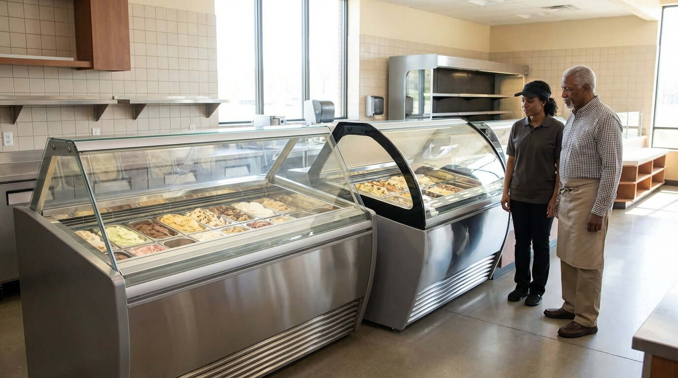 Flat vs. Curved Glass: Which Ice Cream Freezer Style is Right for You?