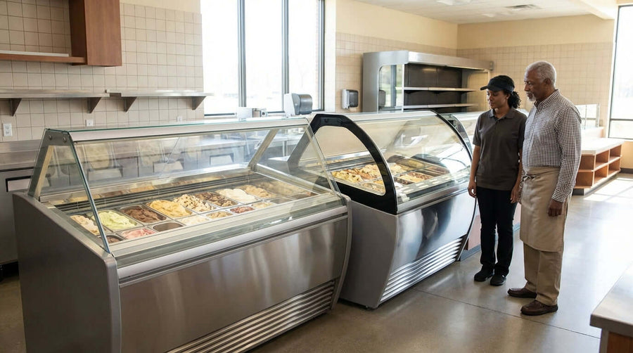 Flat vs. Curved Glass: Which Ice Cream Freezer Style is Right for You?