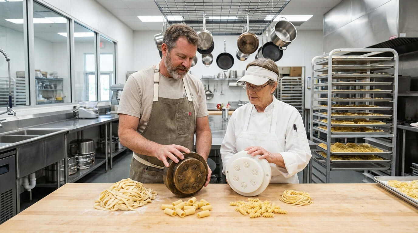 Bronze vs. Teflon Dies: A Chefs Guide to Perfect Pasta Texture