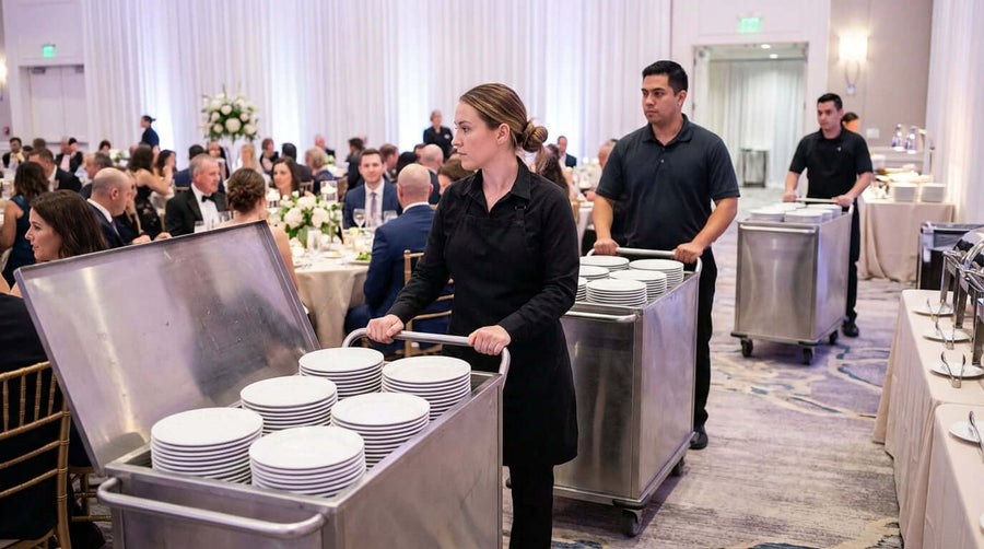 5 Ways Dish Caddies Revolutionize Banquet and Catering Service